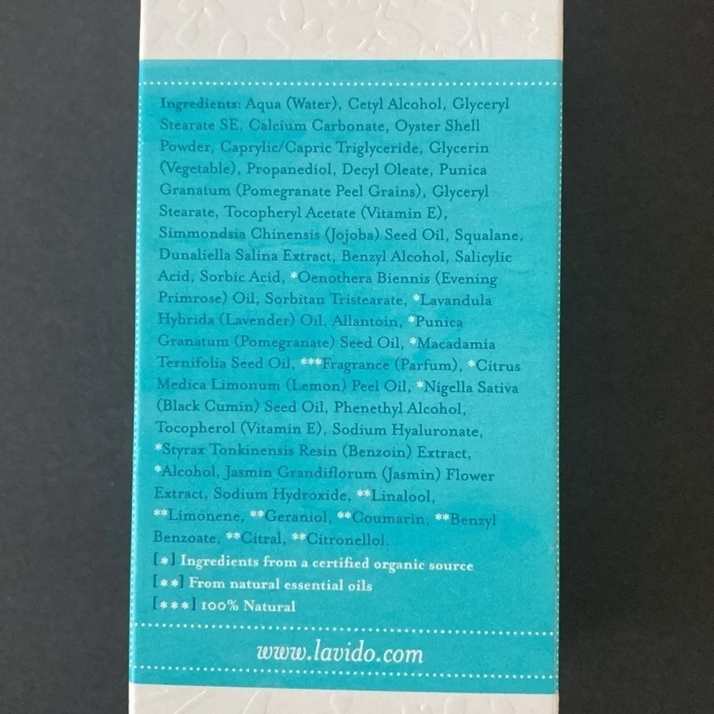 🆕 2-IN-1 LAVIDO Purifying Facial Mask & Exfoliator New in Box 1.69 oz Natural